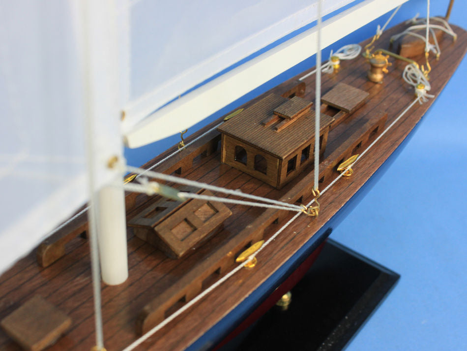 Wooden Endeavour Model Sailboat Decoration 35"