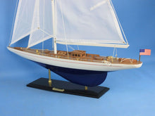 Load image into Gallery viewer, Wooden Enterprise Model Sailboat Decoration 35&quot;
