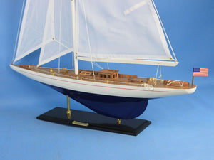 Wooden Enterprise Model Sailboat Decoration 35"