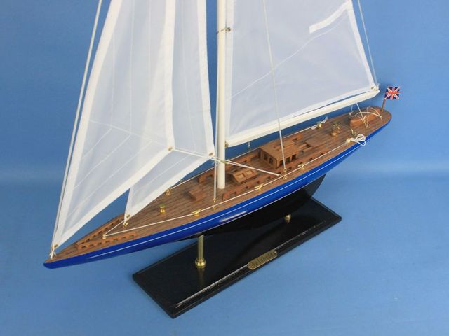 Wooden Velsheda Model Sailboat Decoration 35""