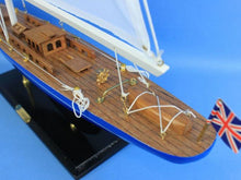 Load image into Gallery viewer, Wooden Velsheda Model Sailboat Decoration 35&quot;&quot;