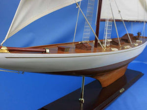Wooden Columbia Model Sailboat Decoration 80"