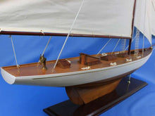 Load image into Gallery viewer, Wooden Columbia Model Sailboat Decoration 80&quot;
