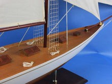 Load image into Gallery viewer, Wooden Columbia Model Sailboat Decoration 80&quot;