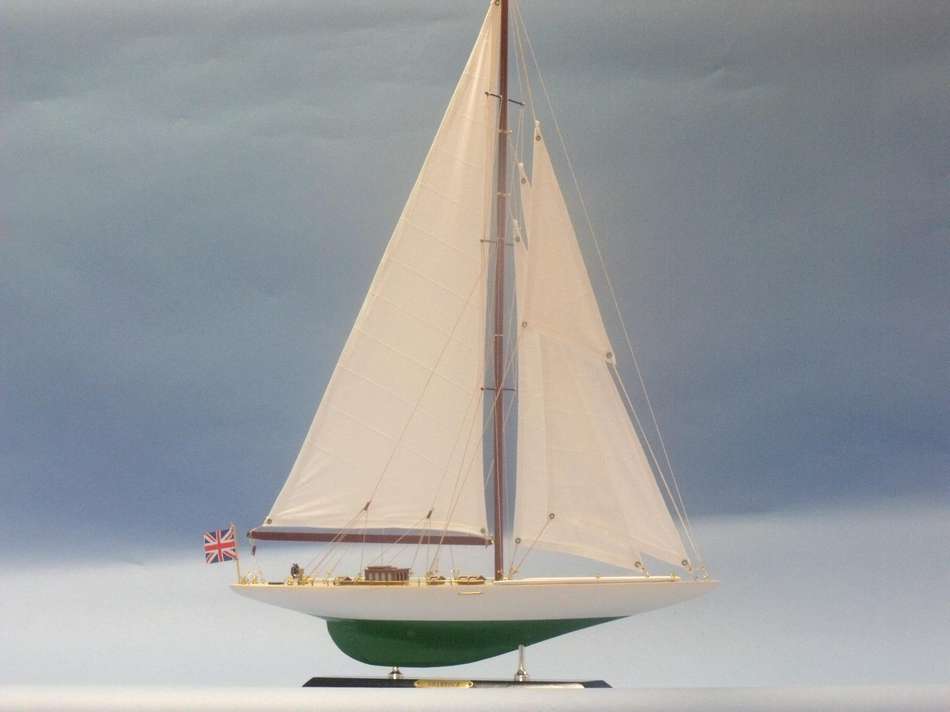 Wooden Shamrock Limited Model Sailboat 27"