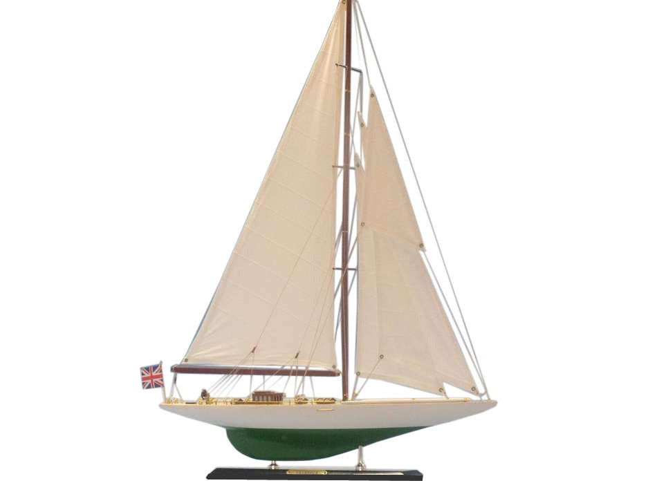 Wooden Shamrock Limited Model Sailboat 27"