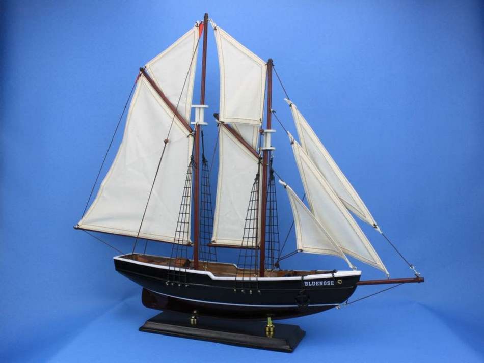 Wooden Bluenose Model Sailboat Decoration 24"