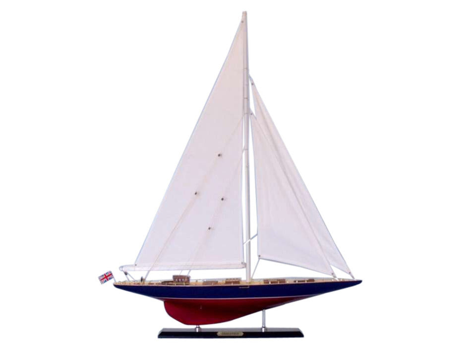 Wooden Endeavour Limited Model Sailboat Decoration 35"