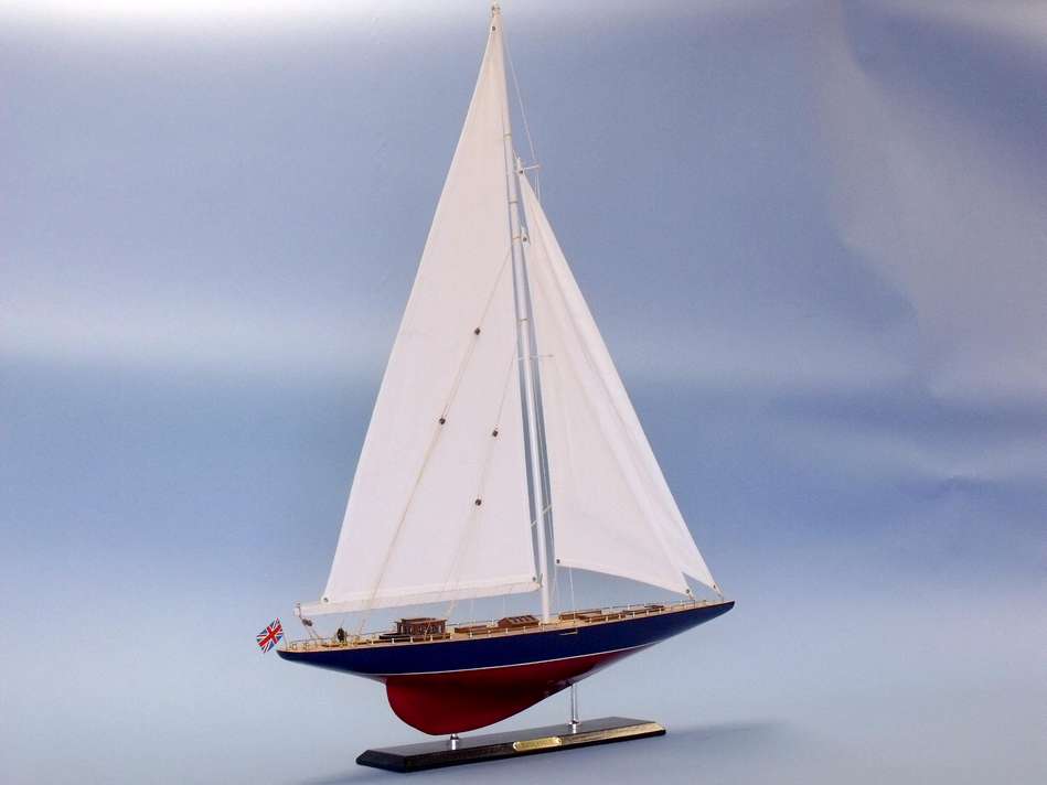 Wooden Endeavour Limited Model Sailboat Decoration 35"