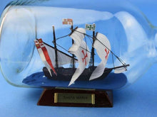 Load image into Gallery viewer, Santa Maria Model Ship in a Glass Bottle 9&quot;&quot;