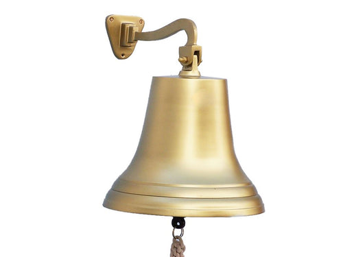 Antique Brass Hanging Ship's Bell 18
