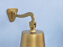 Load image into Gallery viewer, Antique Brass Hanging Ship&#39;s Bell 18&quot;