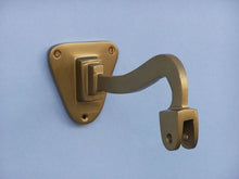 Load image into Gallery viewer, Antique Brass Hanging Ship&#39;s Bell 18&quot;