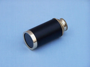 Solid Brass with Leather Spyglass 6"