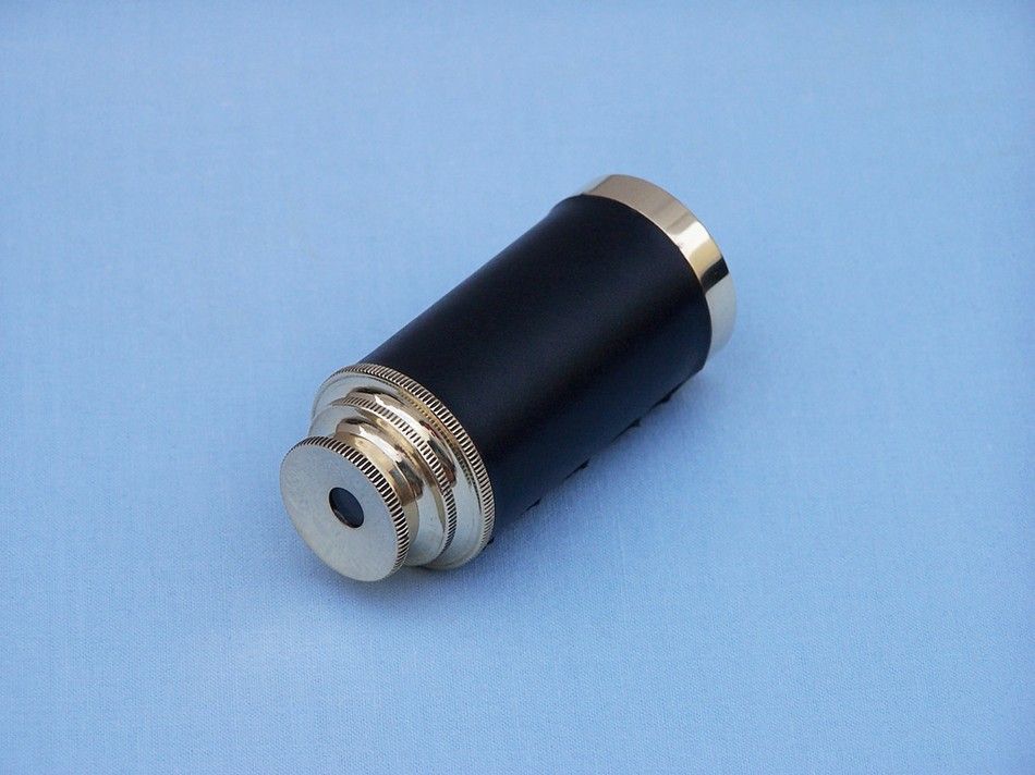 Solid Brass with Leather Spyglass 6"