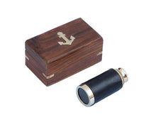 Load image into Gallery viewer, Solid Brass with Leather Spyglass 6&quot;