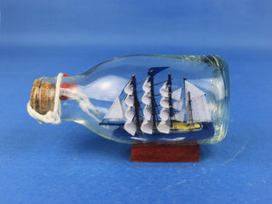 Flying Cloud Model Ship in a Glass Bottle 5""