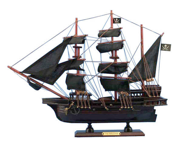 Wooden Calico Jack's The William Model Pirate Ship 20