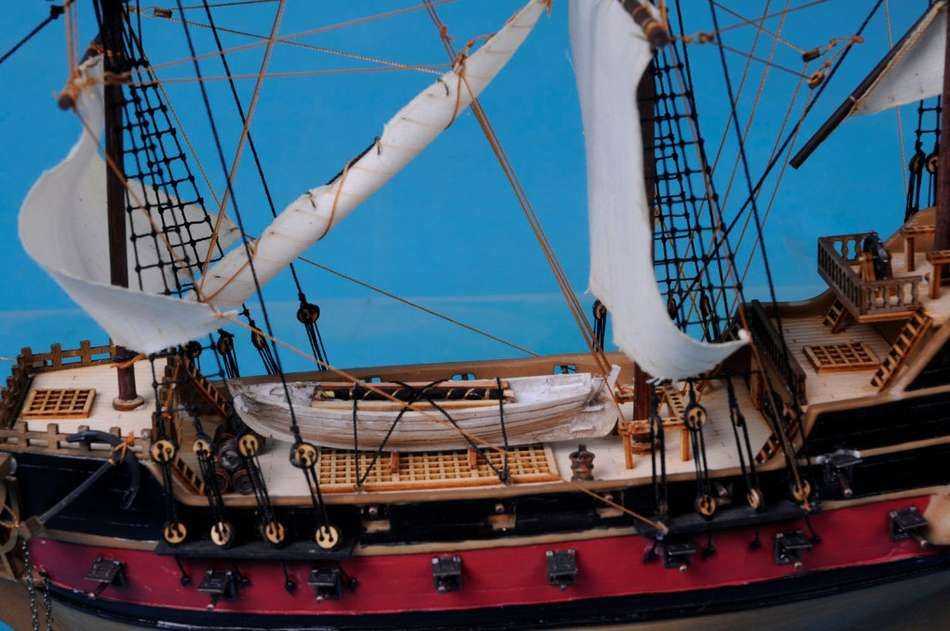 Calico Jack's The William Model Pirate Ship 36" - White Sails
