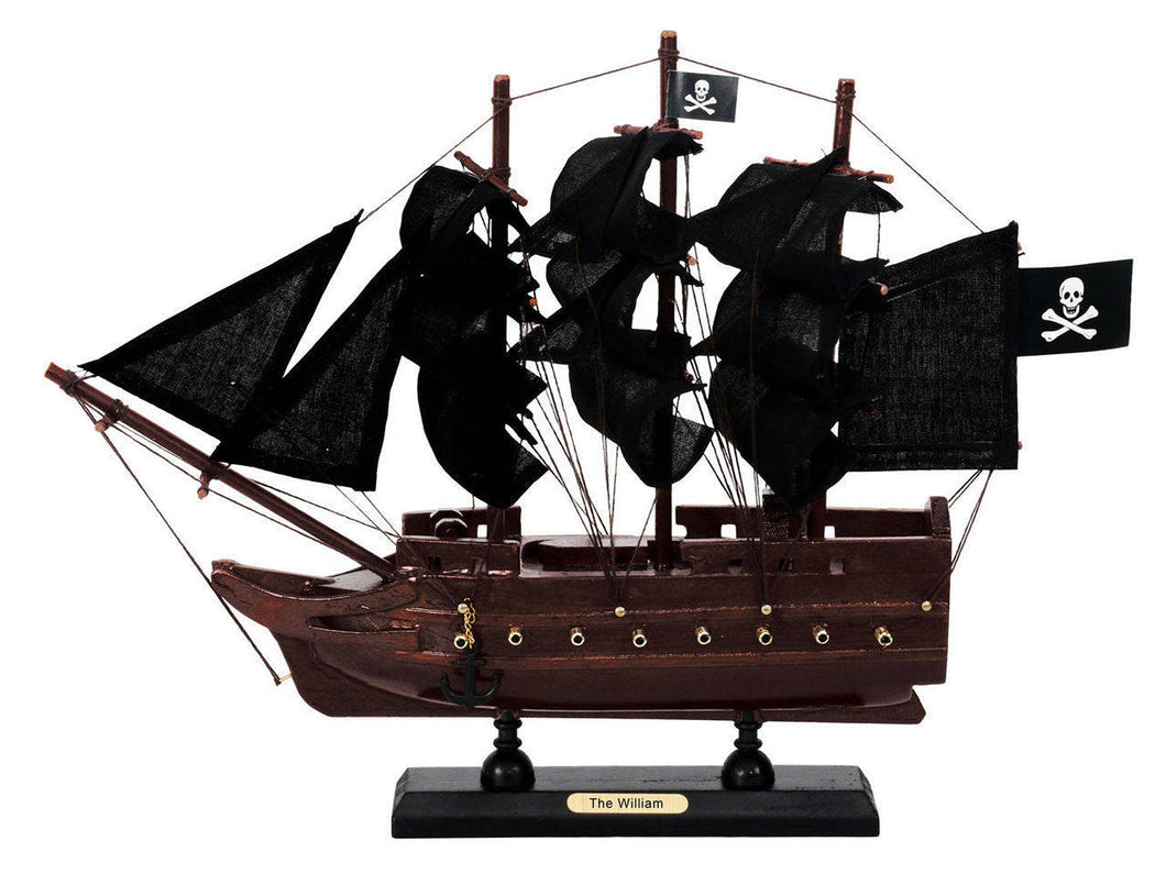 Wooden Calico Jacks The William Black Sails Model Pirate Ship 12