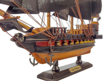 Load image into Gallery viewer, Wooden Calico Jack&#39;s The William Black Sails Limited Model Pirate Ship 15&quot;