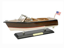 Load image into Gallery viewer, Wooden Chris Craft Runabout Model Speedboat 14&quot;&quot;