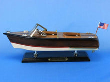 Load image into Gallery viewer, Wooden Chris Craft Runabout Model Speedboat 14&quot;&quot;