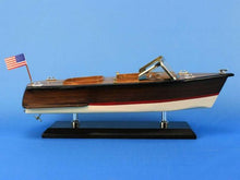 Load image into Gallery viewer, Wooden Chris Craft Runabout Model Speedboat 14&quot;&quot;