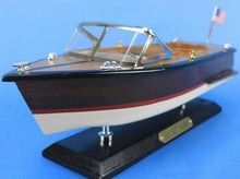 Load image into Gallery viewer, Wooden Chris Craft Runabout Model Speedboat 14&quot;&quot;