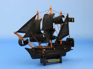 Wooden Black Bart's Royal Fortune Model Pirate Ship 7""