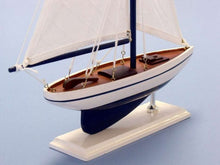 Load image into Gallery viewer, Wooden Blue Pacific Sailer Model Sailboat Decoration 17&quot;&quot;