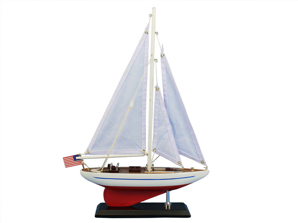 Wooden Ranger Model Sailboat Decoration 16