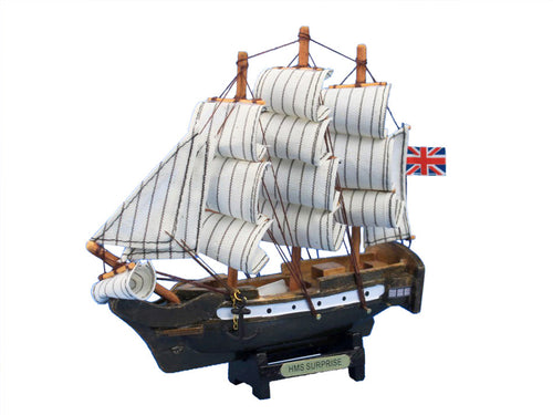 Wooden Master And Commander HMS Surprise Tall Model Ship 7