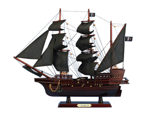 Wooden John Halsey's Charles Pirate Ship Model 20