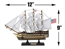 Load image into Gallery viewer, Wooden USS Constitution Tall Ship Model 12&#39;&#39;