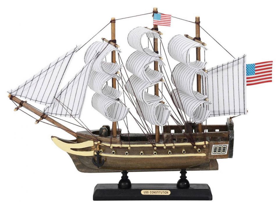 Wooden USS Constitution Tall Ship Model 12''