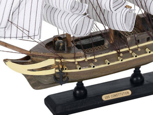 Wooden USS Constitution Tall Ship Model 12''
