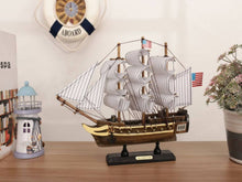 Load image into Gallery viewer, Wooden USS Constitution Tall Ship Model 12&#39;&#39;