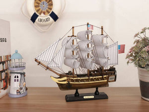 Wooden USS Constitution Tall Ship Model 12''