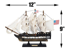 Load image into Gallery viewer, Wooden USS Constitution Limited Tall Ship Model 12&quot;&quot;