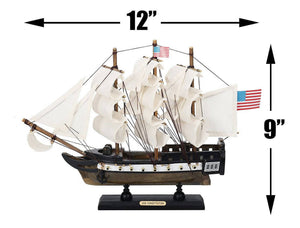 Wooden USS Constitution Limited Tall Ship Model 12""