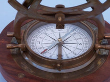 Load image into Gallery viewer, Antique Brass Alidade Compass 14&quot;&quot;