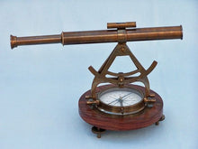 Load image into Gallery viewer, Antique Brass Alidade Compass 14&quot;&quot;