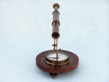 Load image into Gallery viewer, Antique Brass Alidade Compass 14&quot;&quot;