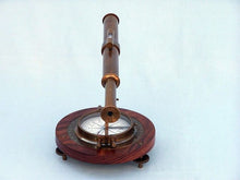 Load image into Gallery viewer, Antique Brass Alidade Compass 14&quot;&quot;