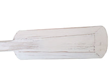 Load image into Gallery viewer, Wooden Rustic Whitewashed Marblehead Squared Decorative Rowing Boat Oar 62&quot;&quot; with Hooks