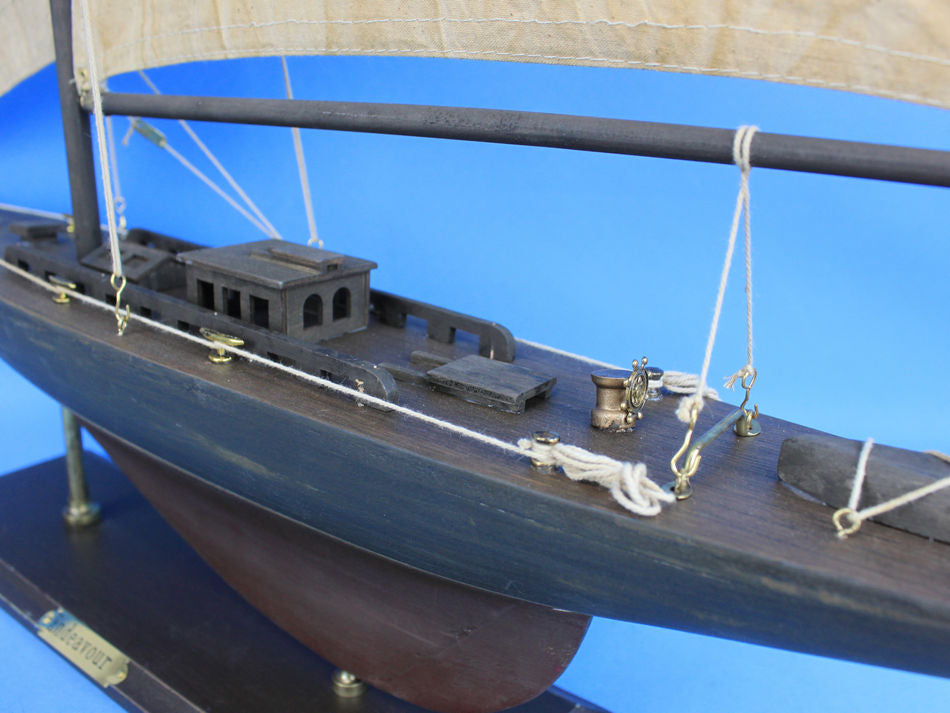Wooden Vintage Endeavour Limited Model Sailboat Decoration 35"