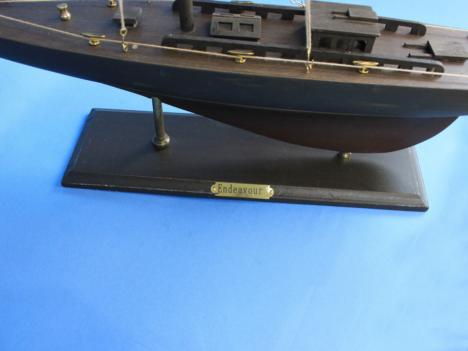 Wooden Vintage Endeavour Limited Model Sailboat Decoration 35"