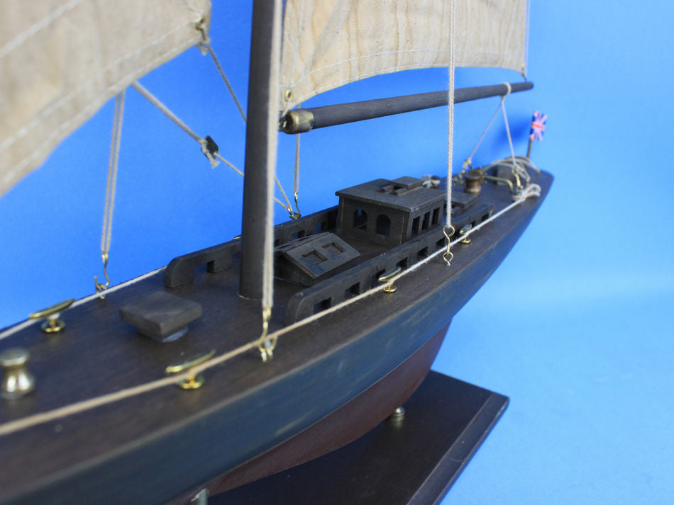 Wooden Vintage Endeavour Limited Model Sailboat Decoration 35"