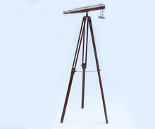 Load image into Gallery viewer, Floor Standing Admiral&#39;s Antique Copper Binoculars 62&quot;